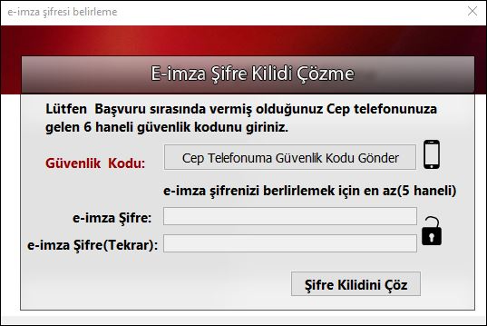 E-İmza Aktivasyon İşlemi